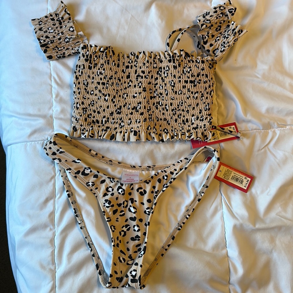 Cheetah swim suit two piece